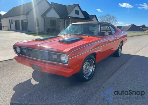 1972 Plymouth Duster из США, поврежденный, VIN VL29G2B454046